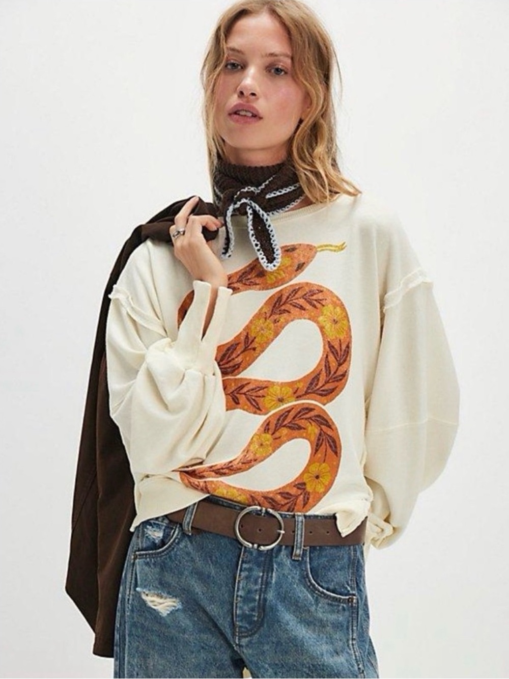 We The Free Floral Snake Camden in Tofu Combo